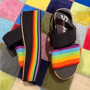 Sketchers Rainbow Platform Shoes